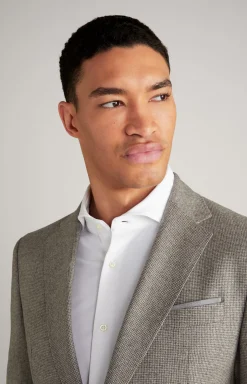 Hot JOOP! Haspar-Bloom Virgin Wool Suit in light beige/light grey