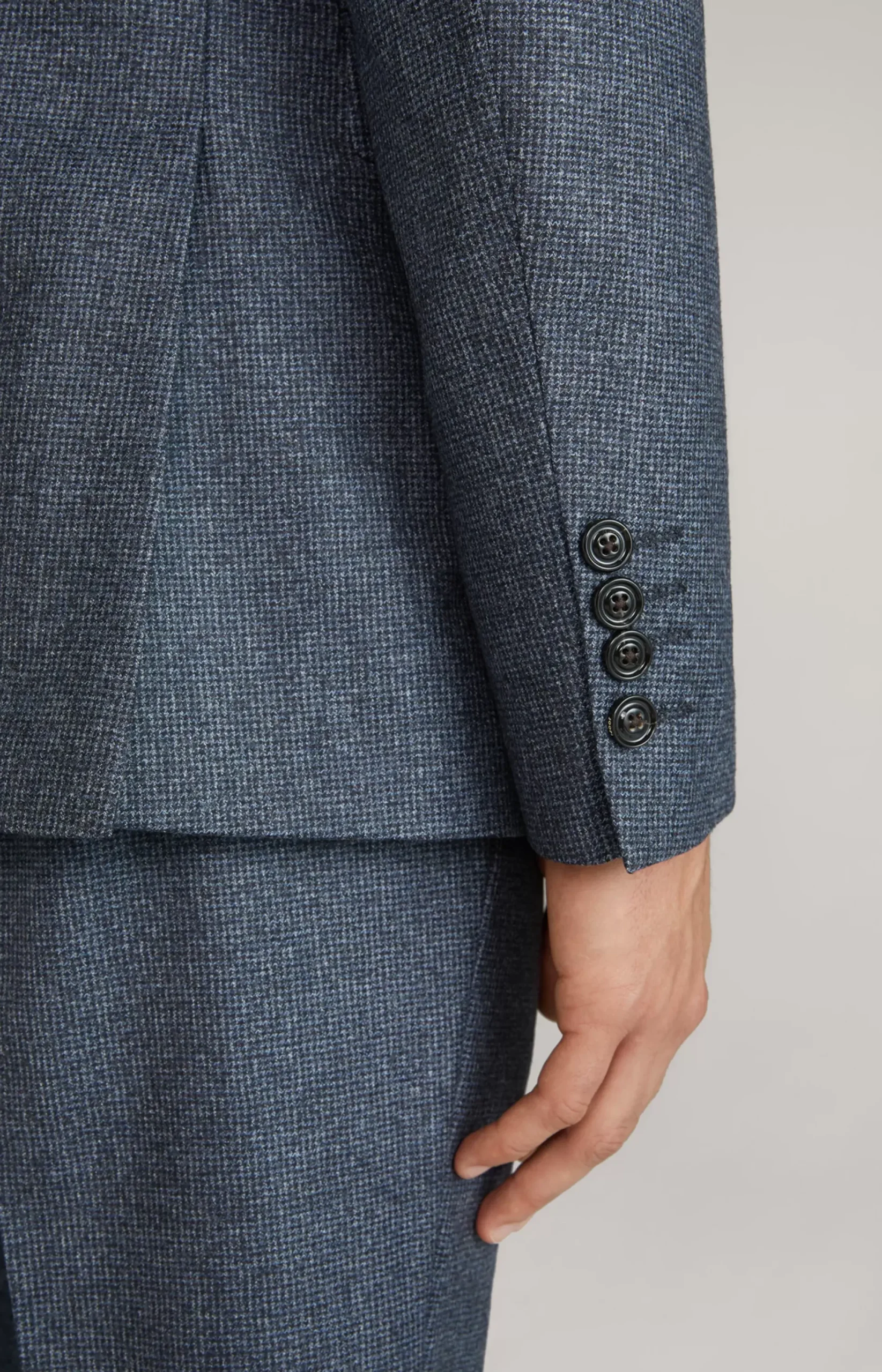 Online JOOP! Haspar-Bloom Virgin Wool Suit in blue
