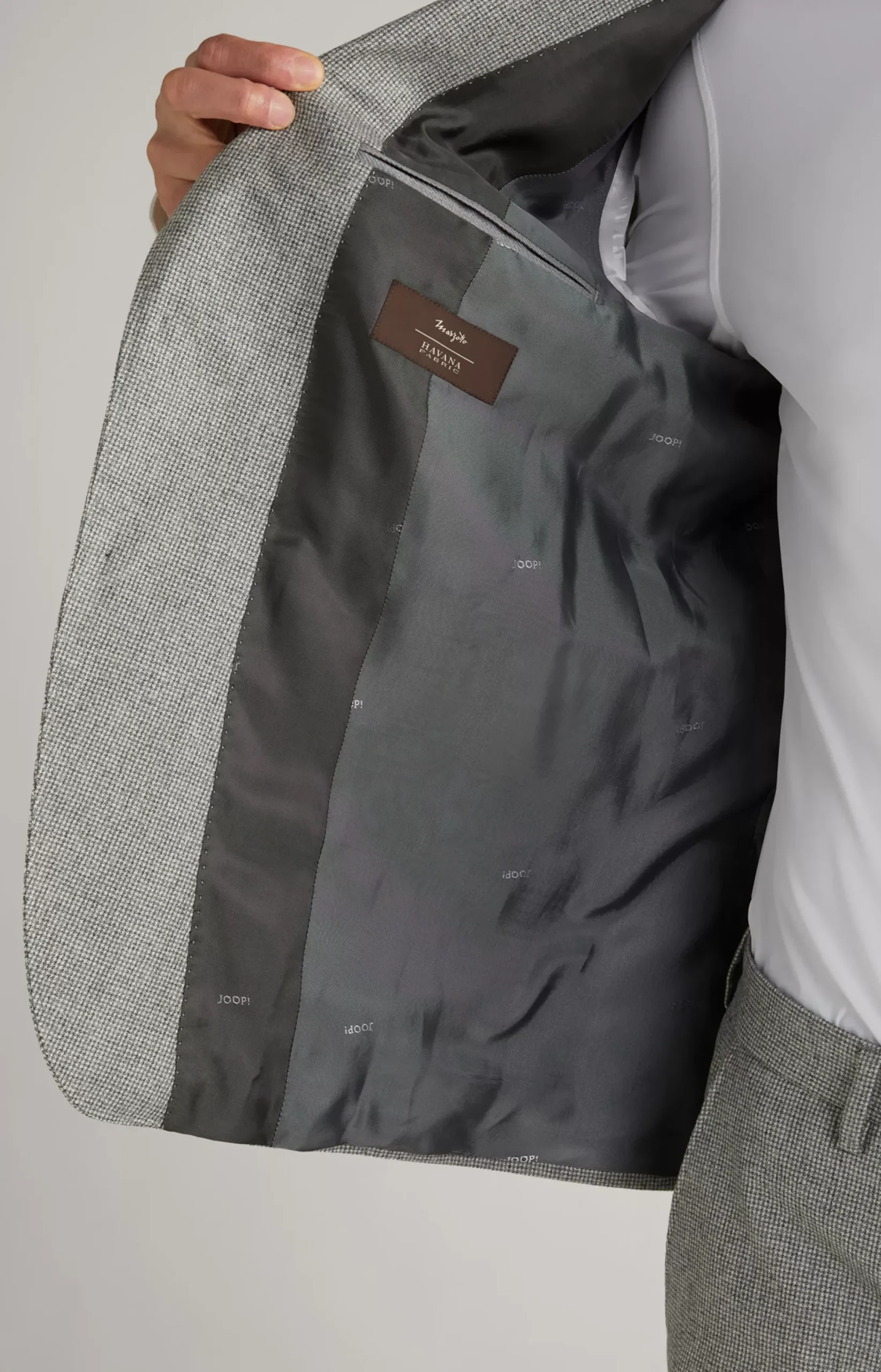 Clearance JOOP! Haspar-Bloom Virgin Wool Suit in light grey