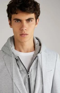 JOOP! Havardy Jacket in Mottled Light Grey light grey flecked