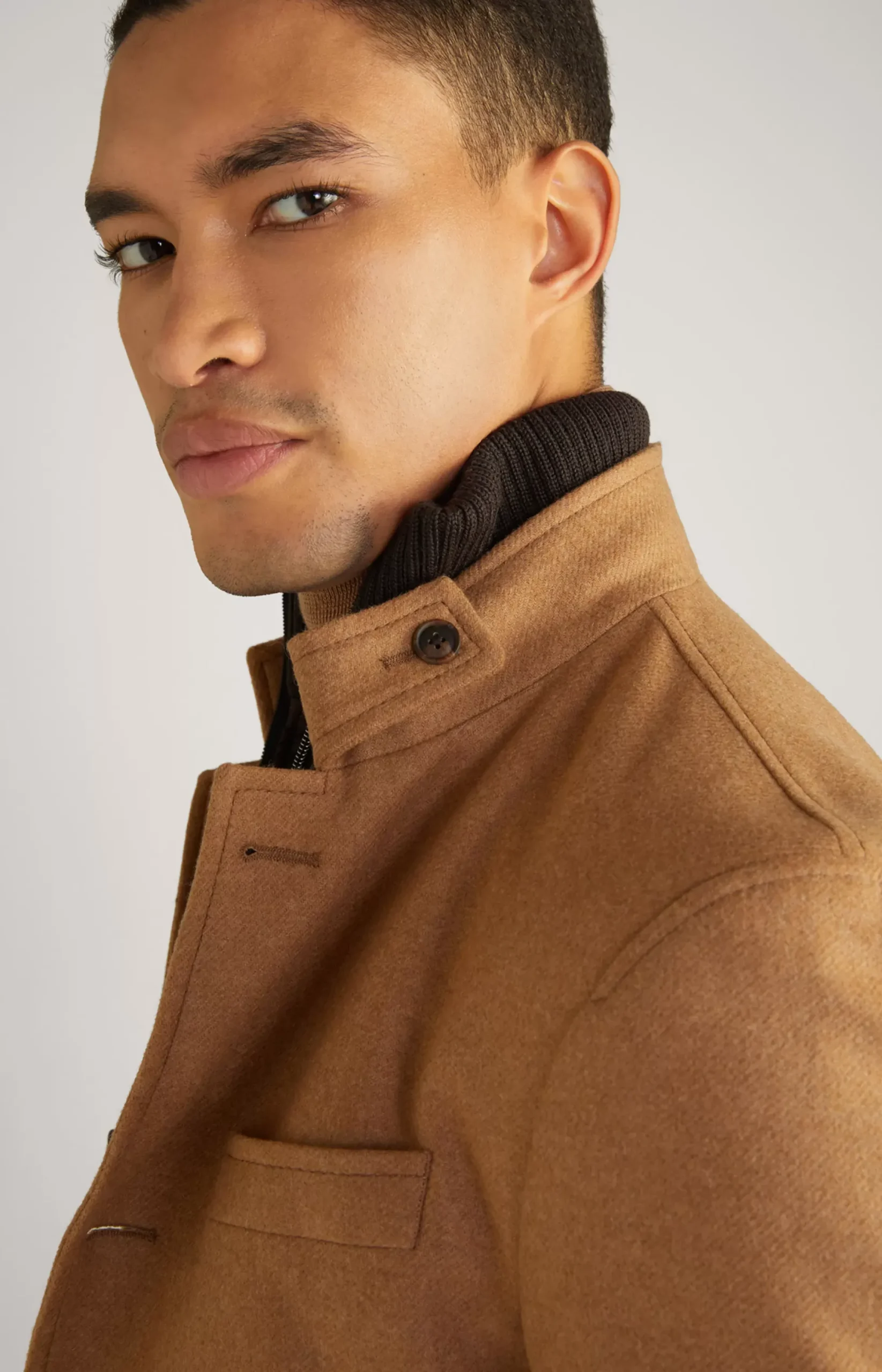 JOOP! Hectar Wool Mix Jacket in brown
