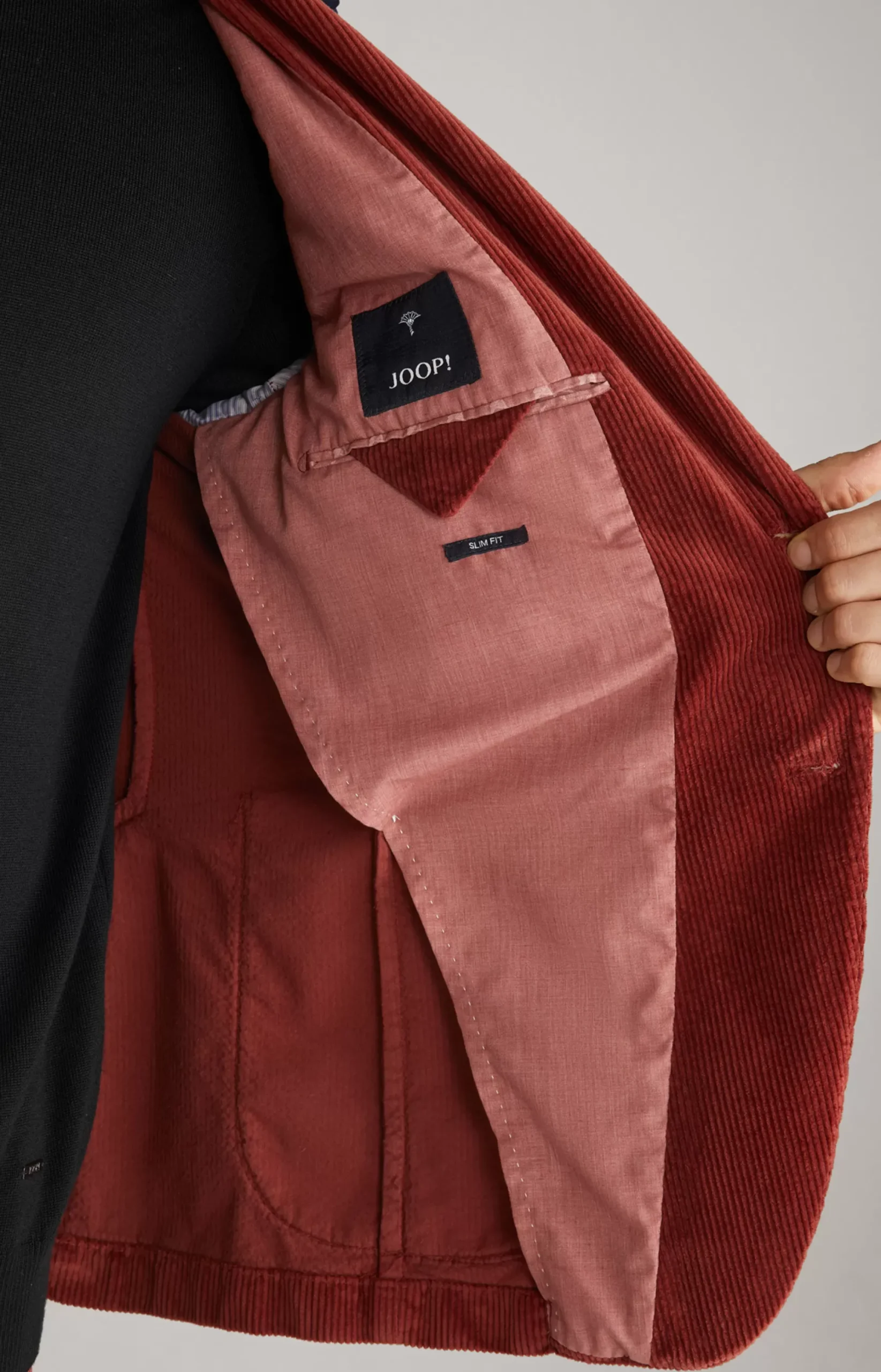 JOOP! Hedvin Corduroy Jacket in Rust rust red
