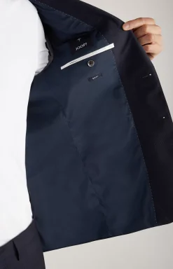 Outlet JOOP! Herby Blayr Virgin Wool Suit in Dark Blue Check dark blue checked