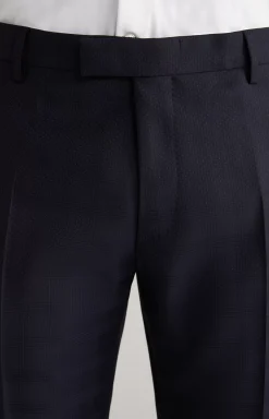 Outlet JOOP! Herby Blayr Virgin Wool Suit in Dark Blue Check dark blue checked