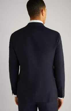 Best JOOP! Herby Virgin Wool Modular Jacket in Textured navy