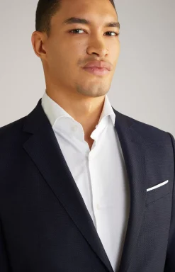 Best JOOP! Herby Virgin Wool Modular Jacket in Textured navy