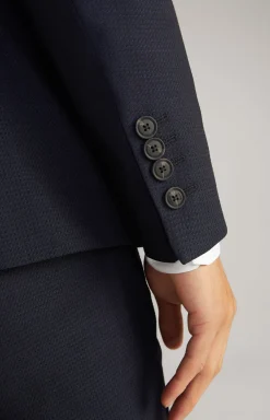 Best JOOP! Herby Virgin Wool Modular Jacket in Textured navy