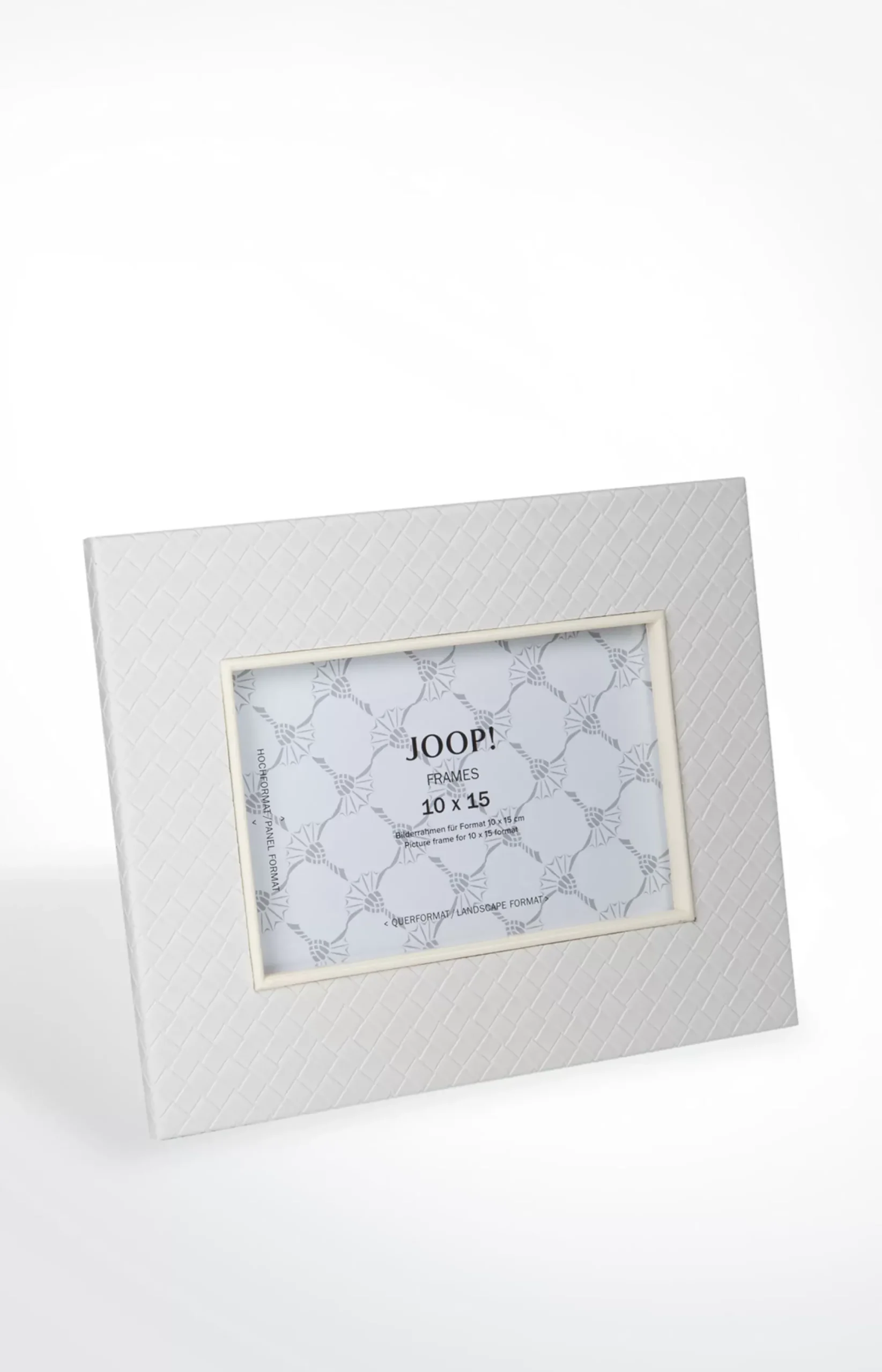 Hot JOOP! Homeline picture frame (for 10 x 15 cm photos), white herringbone light beige