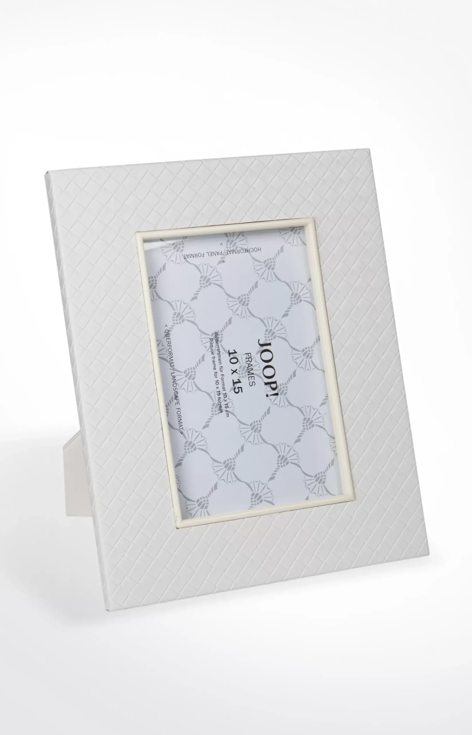 Hot JOOP! Homeline picture frame (for 10 x 15 cm photos), white herringbone light beige