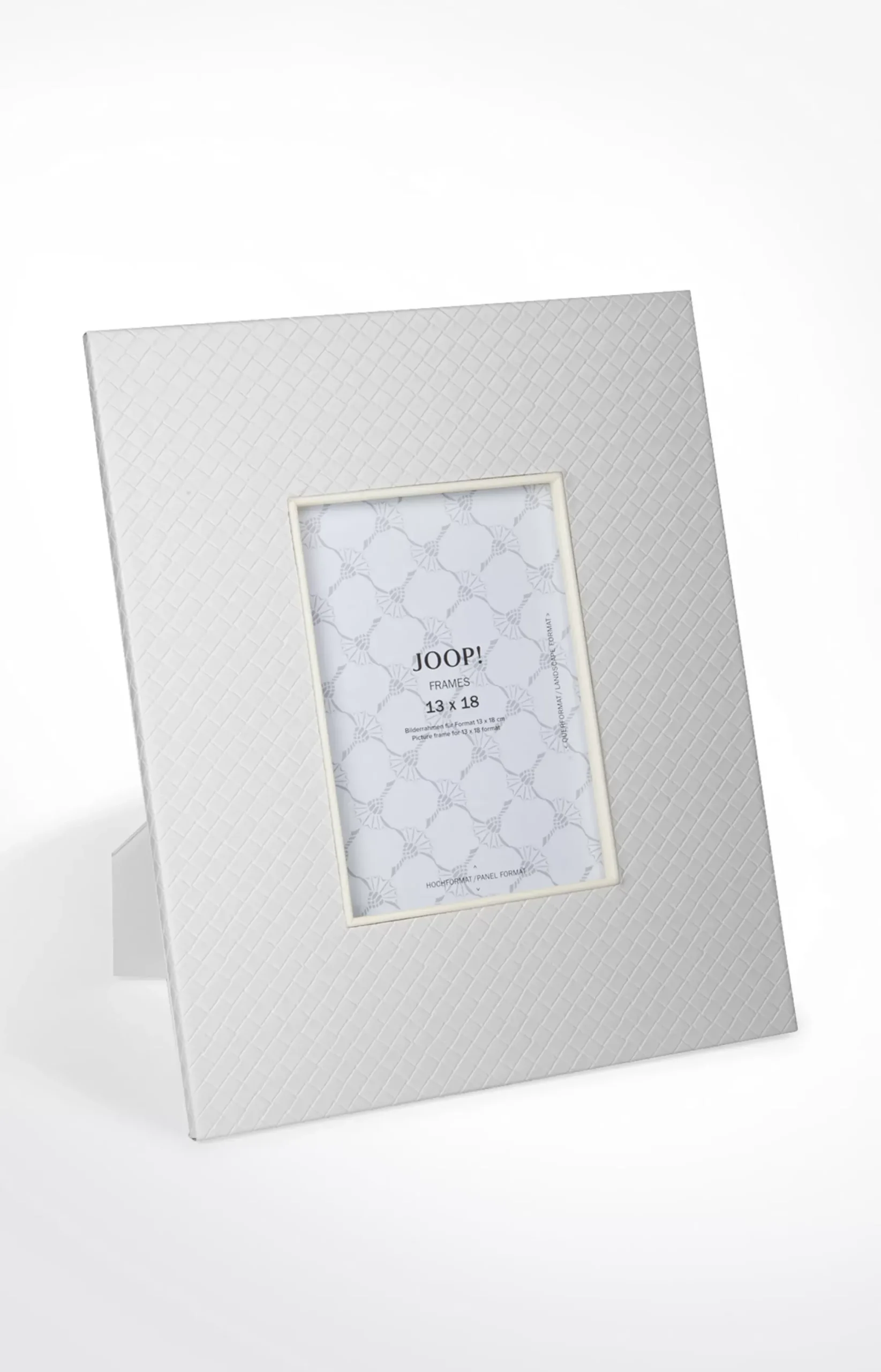 Hot JOOP! Homeline picture frame (for 13 x 18 cm photos), white herringbone light beige