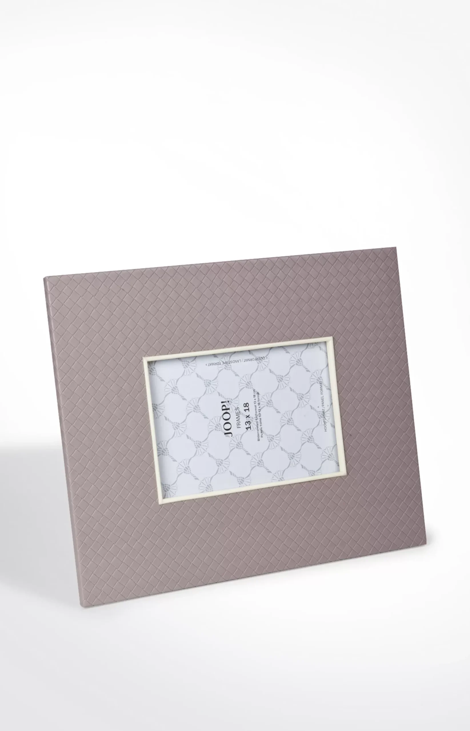 Hot JOOP! Homeline picture frame (for 13 x 18 cm photos), grey-rosé herringbone medium grey 2