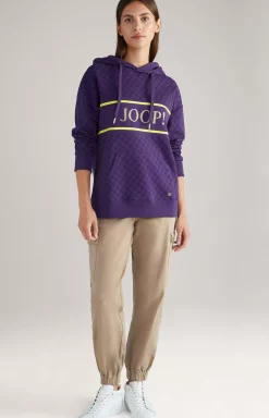 Hot JOOP! Hoodie in Purple, Patterned purple patterned