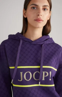 Hot JOOP! Hoodie in Purple, Patterned purple patterned