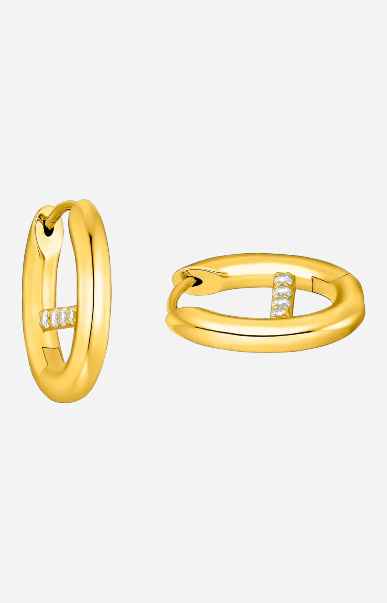 New JOOP! Hoop Earrings in gold