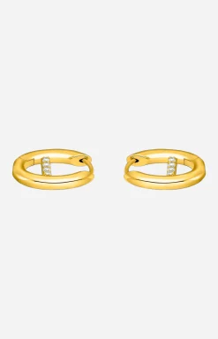 New JOOP! Hoop Earrings in gold