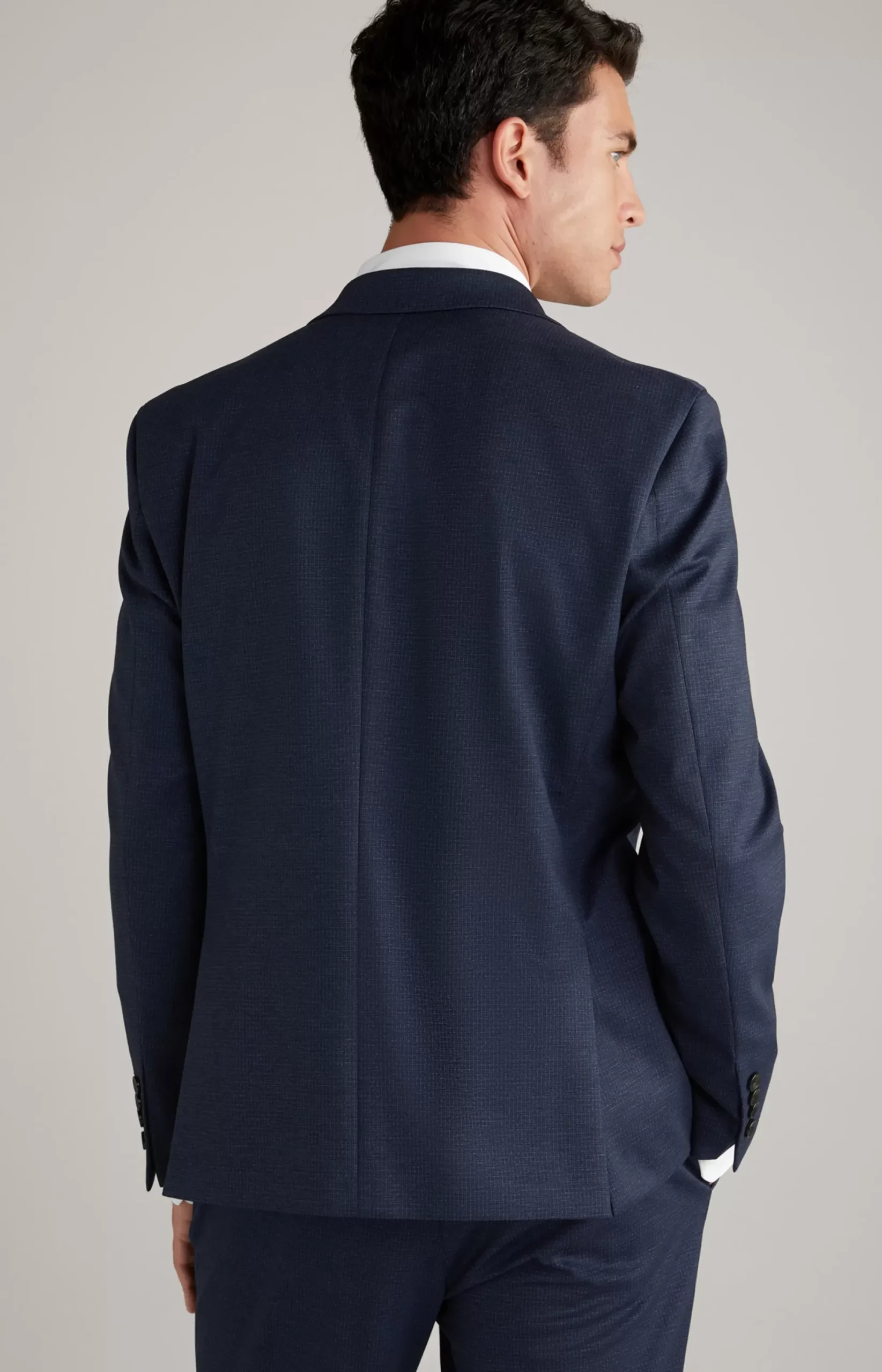 JOOP! Hustle Jersey Jacket in a Navy Pattern patterned navy