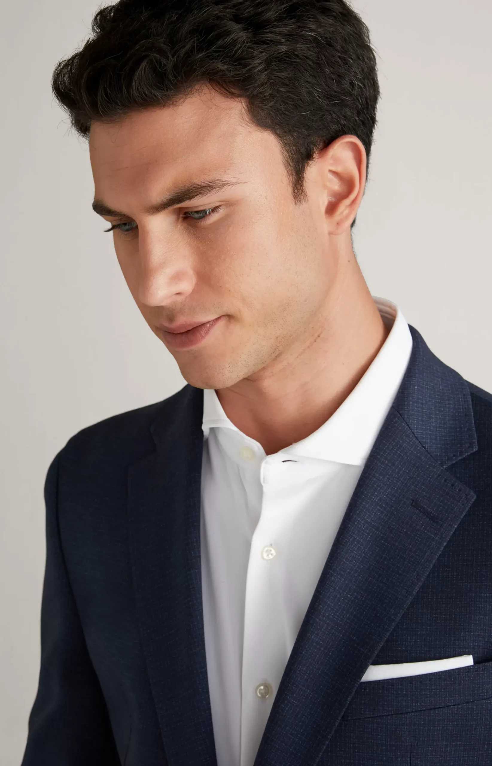 JOOP! Hustle Jersey Jacket in a Navy Pattern patterned navy