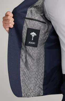 JOOP! Hustle Jersey Jacket in a Navy Pattern patterned navy