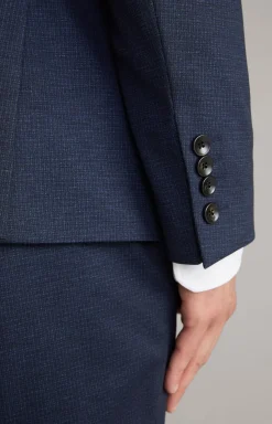 JOOP! Hustle Jersey Jacket in a Navy Pattern patterned navy