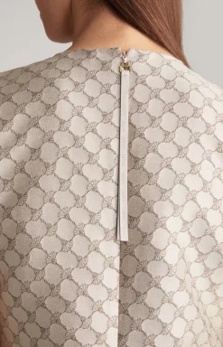 Hot JOOP! Jacquard Dress in a Pattern beige