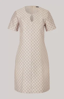 Hot JOOP! Jacquard Dress in a Pattern beige