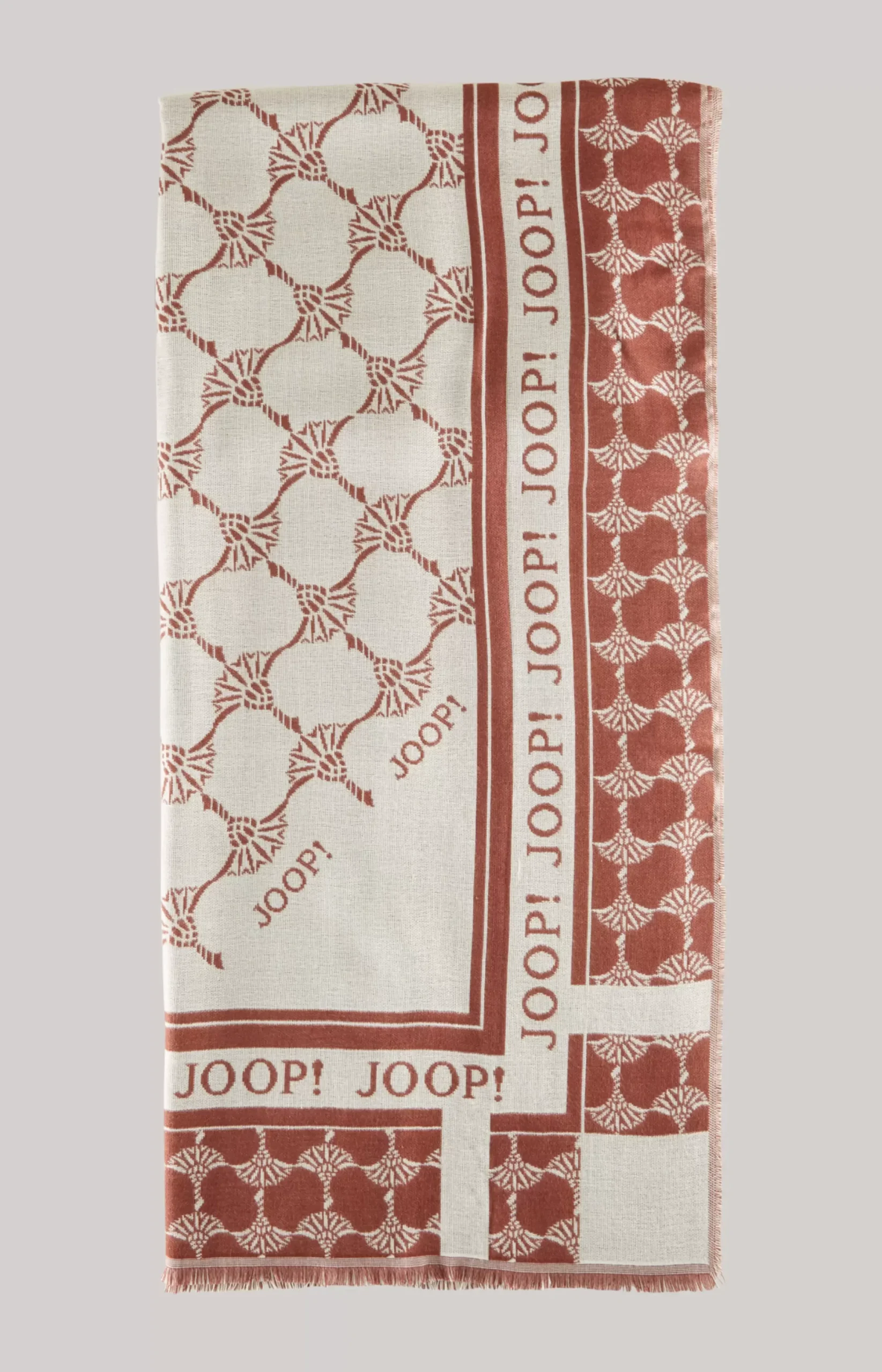 Sale JOOP! Jacquard Scarf in brown/ecru