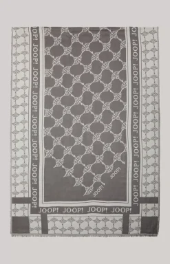 Outlet JOOP! Jacquard Scarf in grey/cream