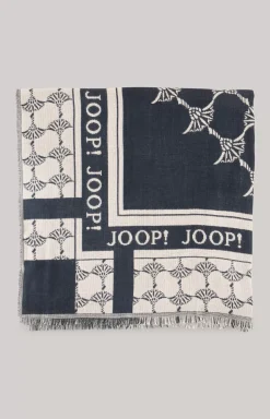 Hot JOOP! Jaquard Scarf in dark blue/beige