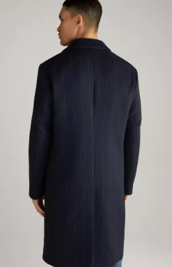 Best JOOP! Jennis Coat in Dark Blue Stripes striped dark blue