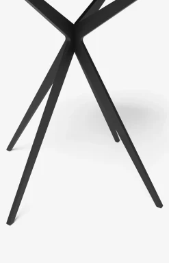Hot JOOP! CURVES side table with marble ceramic top, 45 x 47 cm in black