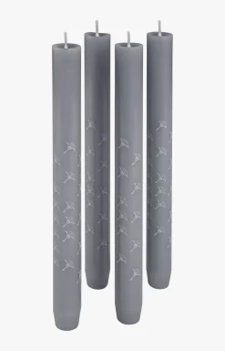 JOOP! FADED CORNFLOWER candle set of 4 slate
