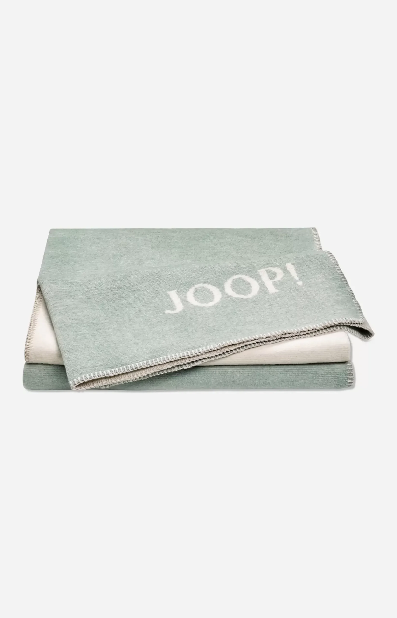 JOOP! MELANGE-DOUBLEFACE throw in jade/nature