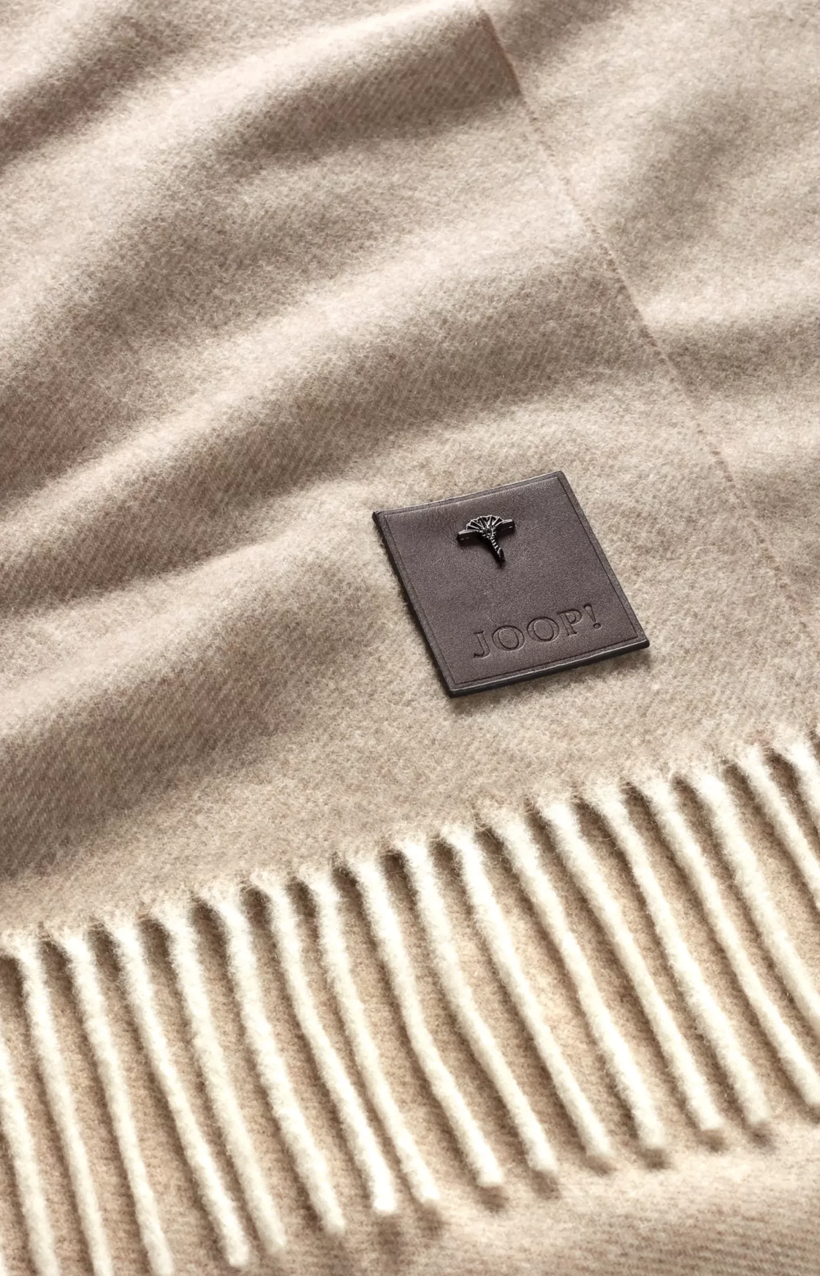 New JOOP! NOBLE cashmere throw in nature/beige nature-beige