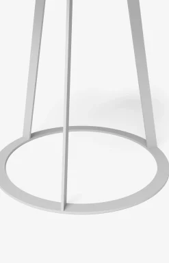 Outlet JOOP! ROUND side table with smoked oak plate, 45 x 47 cm in white/anthracite