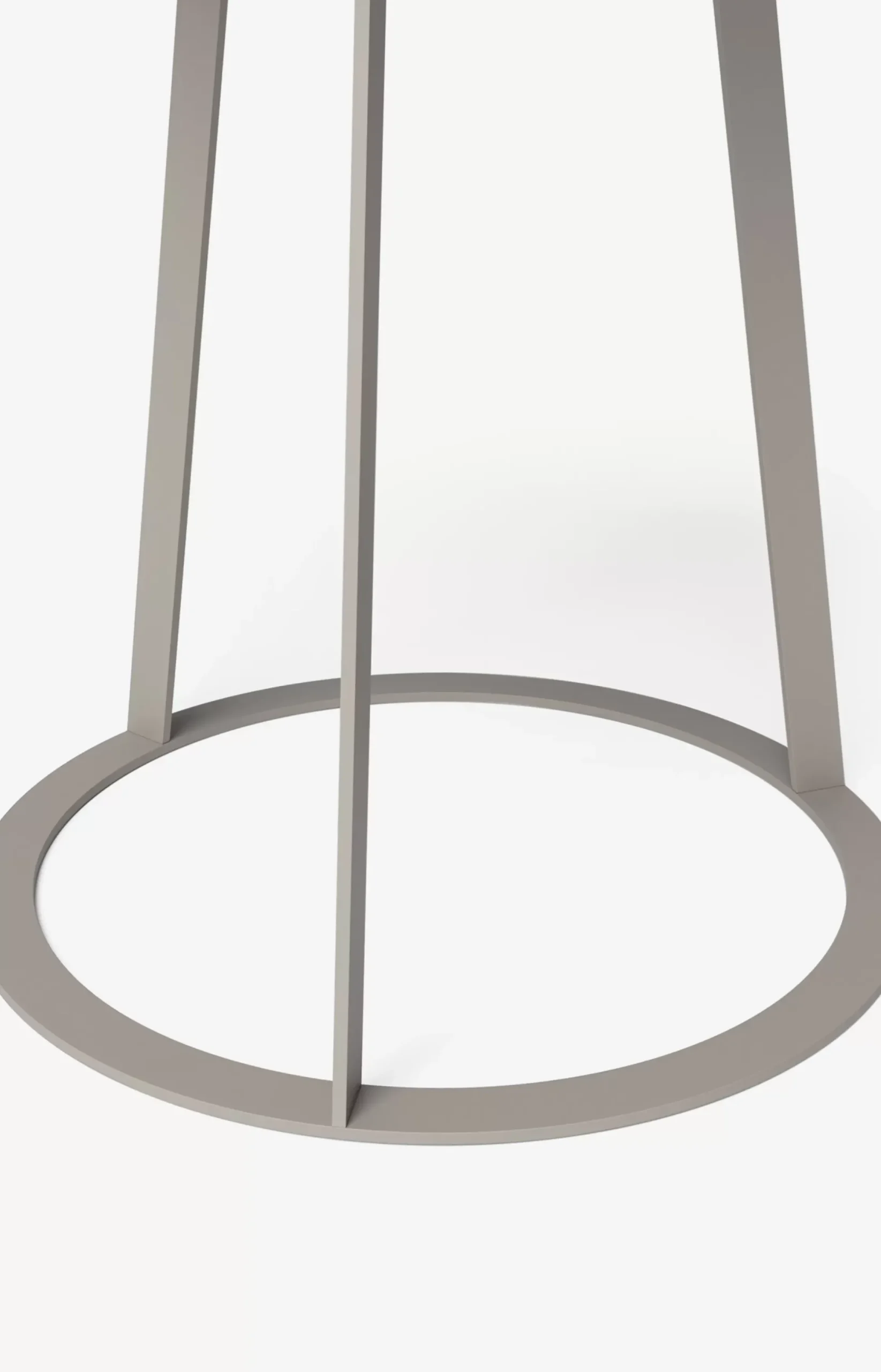 Outlet JOOP! ROUND side table with smoked oak plate, 45 x 52 cm in taupe/anthracite