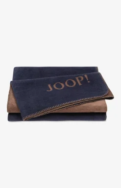 Best JOOP! UNI-DOUBLEFACE throw in marine/caramel navy-caramel