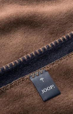 Best JOOP! UNI-DOUBLEFACE throw in marine/caramel navy-caramel
