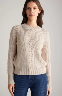 Sale JOOP! Knitted Pullover in Champagne beige