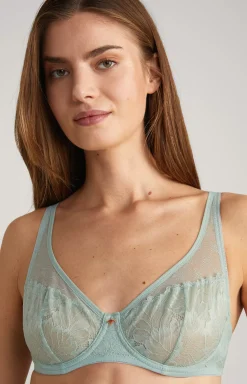 New JOOP! Lace Underwired Bra in Sea Grass mint