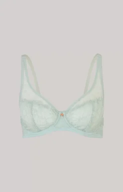 New JOOP! Lace Underwired Bra in Sea Grass mint