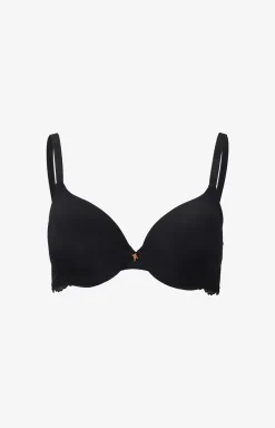 Best JOOP! Lace-trimmed underwired bra in black