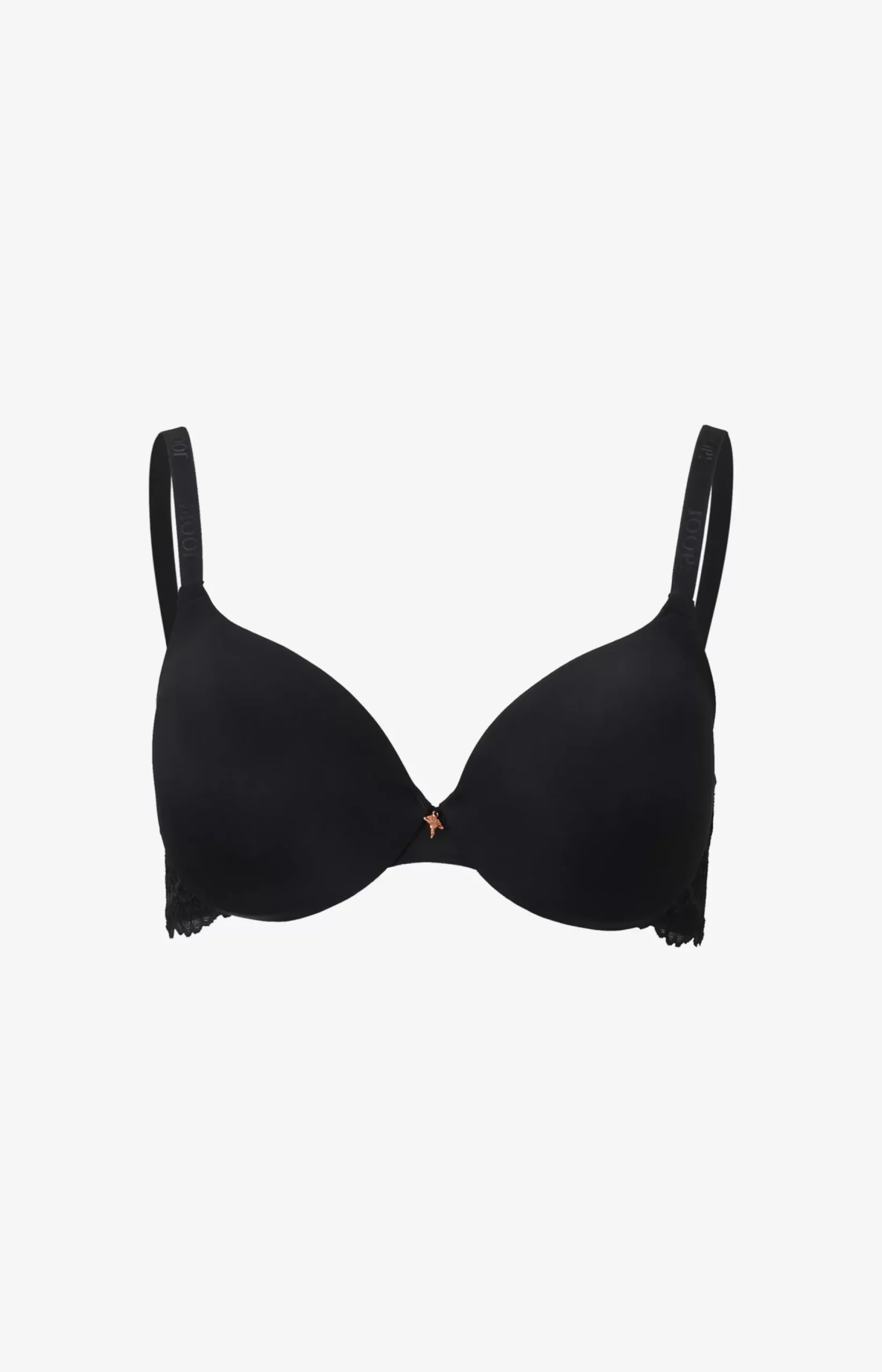 Best JOOP! Lace-trimmed underwired bra in black