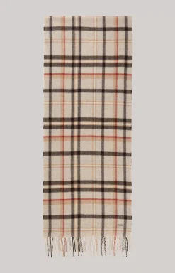JOOP! Lamazi Scarf in a /Red Pattern beige