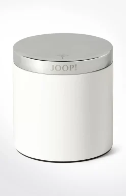 Hot JOOP! Large Chromeline storage box, silver/white plain light beige