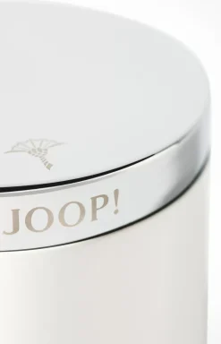 Hot JOOP! Large Chromeline storage box, silver/white plain light beige