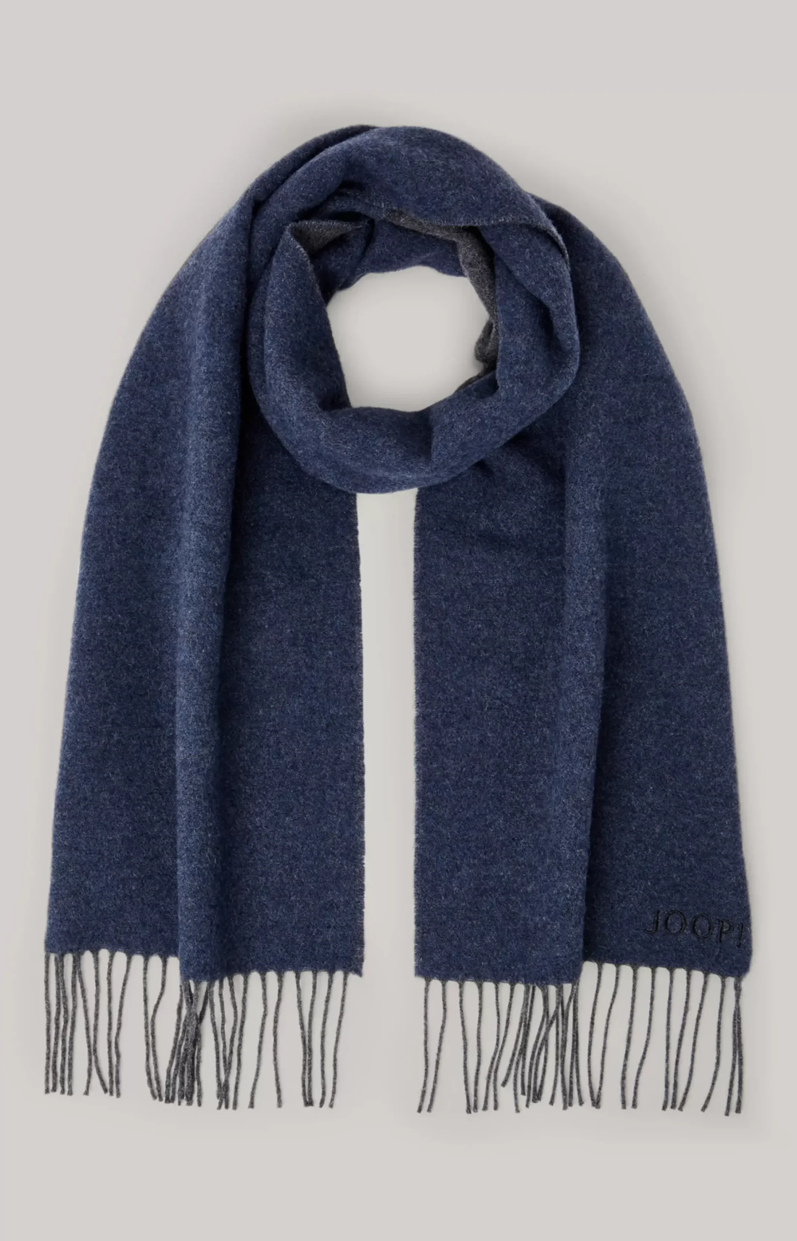 Best JOOP! Larsen Wool Scarf in dark blue