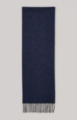 Best JOOP! Larsen Wool Scarf in dark blue