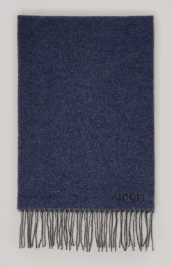 Best JOOP! Larsen Wool Scarf in dark blue
