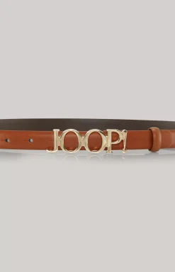 New JOOP! Leather Belt in cognac