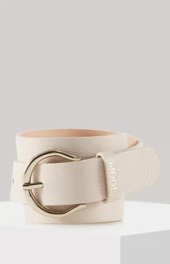 New JOOP! Leather Belt in cream